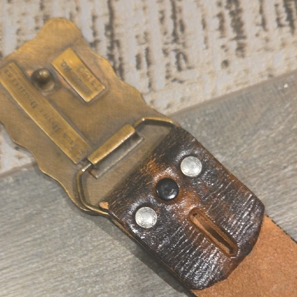 Jack Daniels Whiskey Gold and Brown Belt